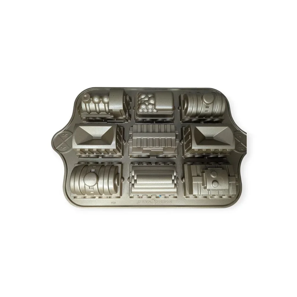 Nordic Ware 3D Railroad Train Cake or Cupcake Pan 5 Cups